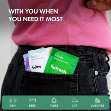 FOMIN Travel Deodorant Wipes - Eco-Friendly & Convenient 30 Count