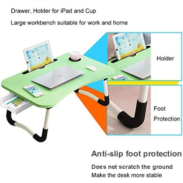 Portable Lap Desk with Storage for Work and Play