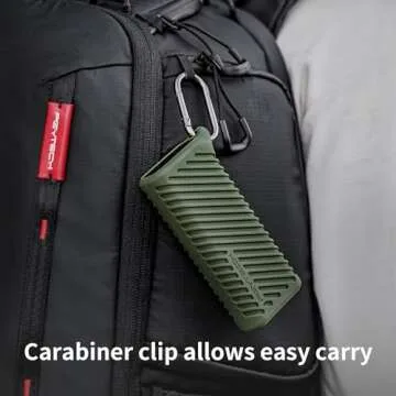 PGYTECH Createmate CFexpress Type A/B Card Reader 12 in 1 Card Case USB3.2 Gen 2 10Gbps SD Card Reader for Photographers (Green, for SD/Micro SD)