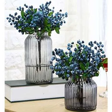 TBUY ROSE Blueberry Artificial Flowers for Home Decor