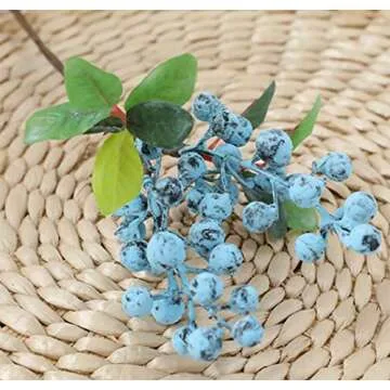 TBUY ROSE Blueberry Artificial Flowers for Home Decor