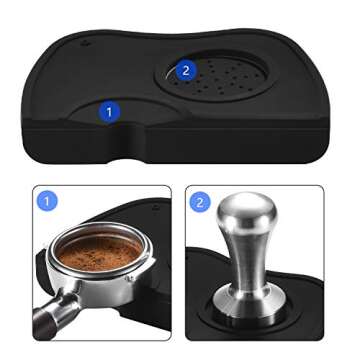 Espresso Tamper Mat - Food Safe Silicone with Anti-Slip Design