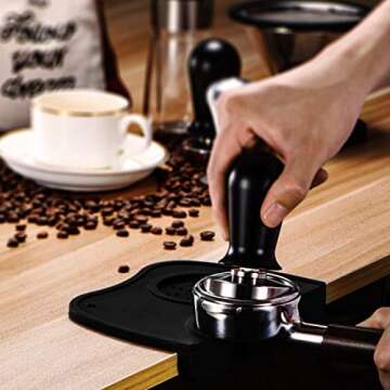 Espresso Tamper Mat - Food Safe Silicone with Anti-Slip Design