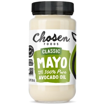 Chosen Foods 100% Avocado Oil-Based Classic Mayonnaise, Gluten & Dairy Free, Low-Carb, Keto & Paleo ...