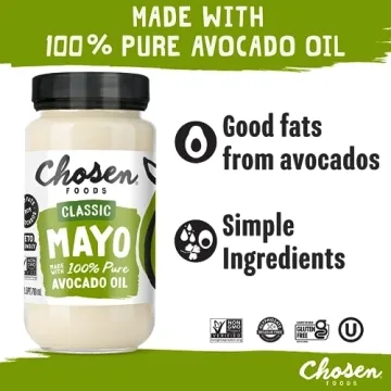 Delicious Chosen Foods Avocado Oil Mayo, Gluten-Free & Keto