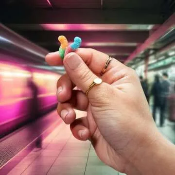 Trolli Sour Brite Crawlers Mini Gummy Worms Candy Pack