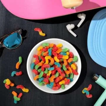 Trolli Sour Brite Crawlers Mini Gummy Worms Candy Pack