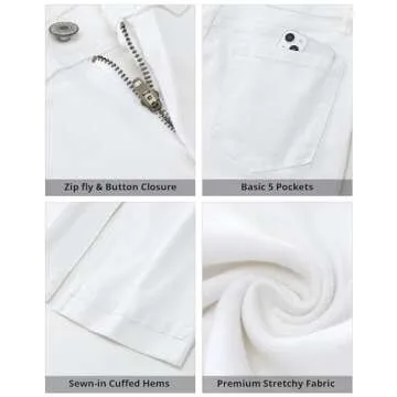 Stylish GRAPENT Wide Leg Capri Jeans for Women