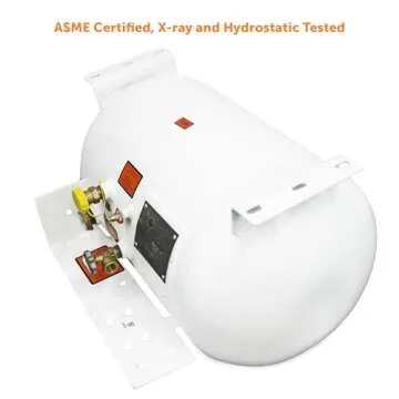 Flame King YSN203 20.3 Gallon RV, Van, Or Trailer Horizontal ASME RV Propane Tank Cylinder, 16" x 27"