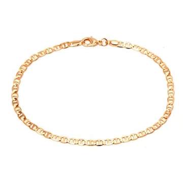 Barzel 18K Gold Plated Marina Anklet - Stylish & Durable