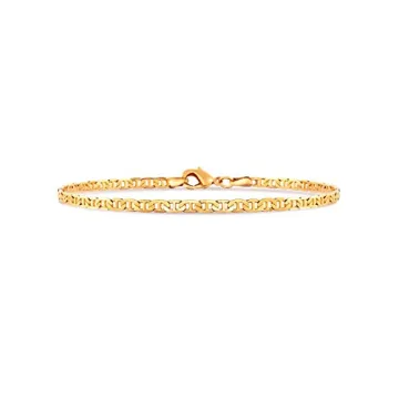 Barzel 18K Gold Plated Marina Anklet - Stylish & Durable