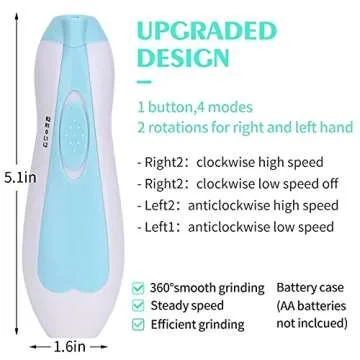 Safe Electric Baby Nail Trimmer for Newborns and Kids