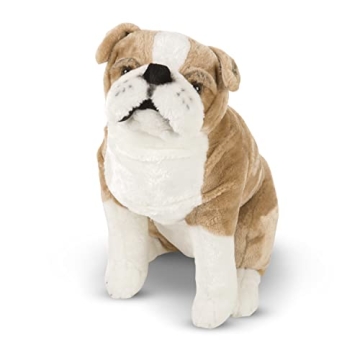 Lifelike Melissa & Doug Giant English Bulldog Plush Toy