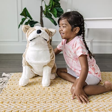 Lifelike Melissa & Doug Giant English Bulldog Plush Toy