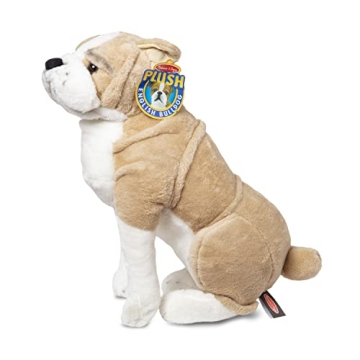 Lifelike Melissa & Doug Giant English Bulldog Plush Toy