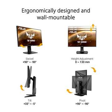 ASUS TUF Gaming VG259QR 24.5” 165Hz Gaming Monitor