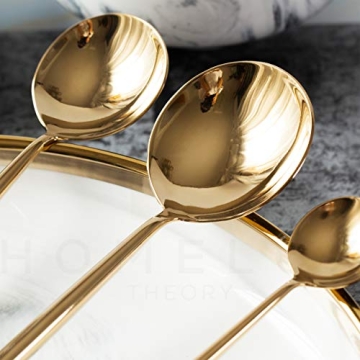 Homelux Theory Gold Silverware Set for Elegant Dining