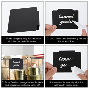 12 Pieces Durable Basket Labels for Effortless Organization