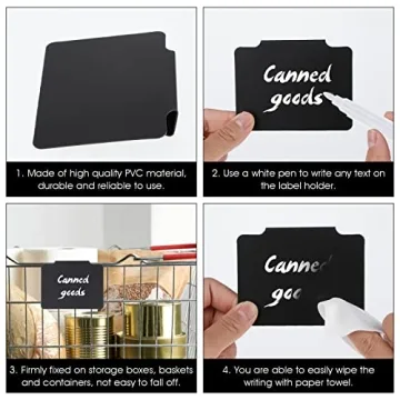 12 Pieces Durable Basket Labels for Effortless Organization