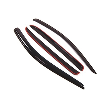 Tuningpros Window Visor Compatible with 2006-2009 Dodge Ram 2500 Mega Cab, DGWV2-131-2 Outside Mount...