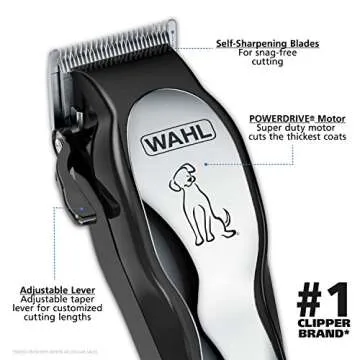 Wahl USA Clipper Pet-Pro Dog Grooming Kit - Electric Corded Dog Clipper for Dogs & Cats with Fine & Medium Coats - Model 9281-210