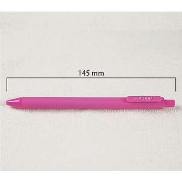 U-RIGHT Fine Point Gel Ink Pens - 12 Pack Cute Pink