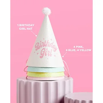 xo, Fetti Birthday Party Hats for Fun Celebrations