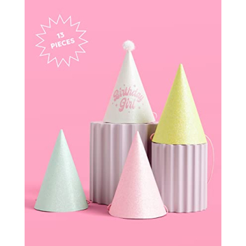 xo, Fetti Birthday Party Hats for Fun Celebrations