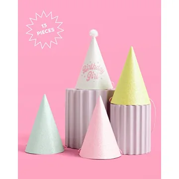 xo, Fetti Birthday Party Hats for Fun Celebrations