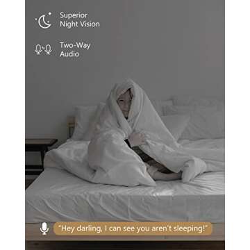 Imou Home Security Camera 2 Pack 1080P Baby Monitor with Night Vision, 2-Way Audio, Human Detection, Sound Detection, Plug in WiFi Indoor Camera Dog Cam with App, 2.4G Wi-Fi Only, Works with Alexa