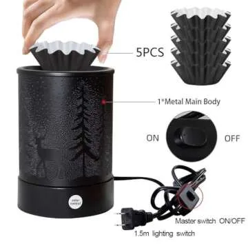 Hituiter Fragrance Oil Lamp Warmer - Multi Color LED Design