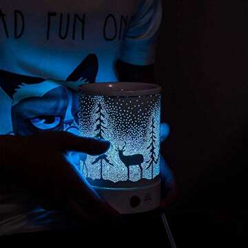 Hituiter Fragrance Oil Lamp Warmer - Multi Color LED Design