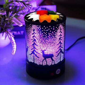 Hituiter Fragrance Oil Lamp Warmer - Multi Color LED Design
