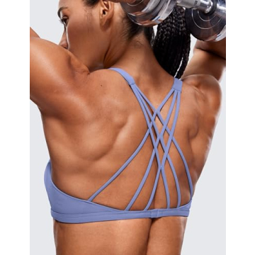 CRZ Yoga Strappy Sports Bra for Comfort and Style