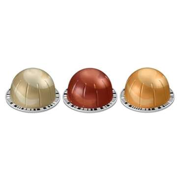 European Version, VertuoLine Barista Creations Variety: Sweet Vanilla, Golden Caramel, Roasted Hazelnut - 30 Coffee Capsules
