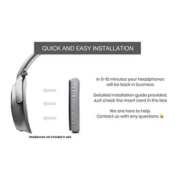 AHG qc35 Replacement Ear Pads Cushions Compatible with Bose QuietComfort 35 II/Bose QC35 Noise Cance...