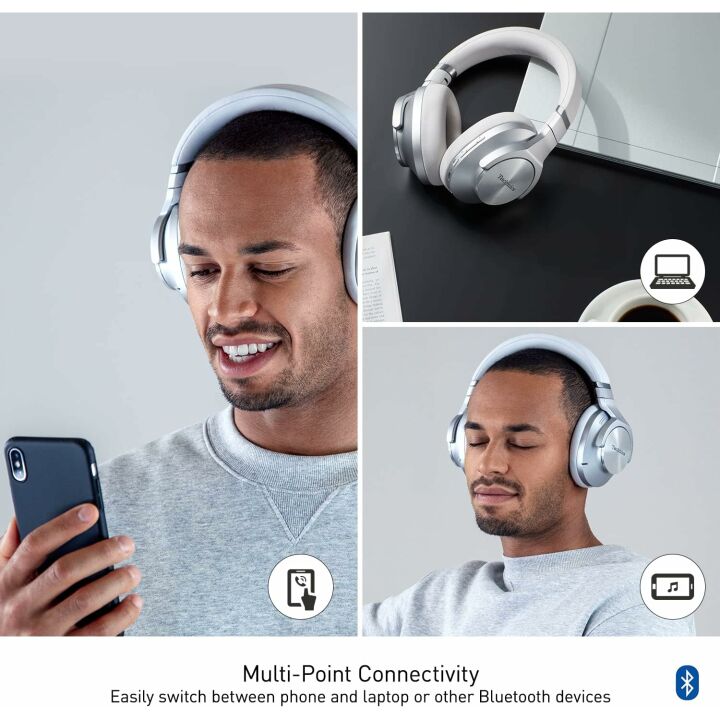 Technics EAH-A800-S Wireless Headphones - 50 Hr Battery