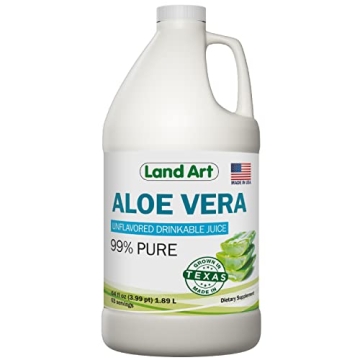 Organic Cold-Processed Pure Aloe Vera Juice - Refreshing & Healing