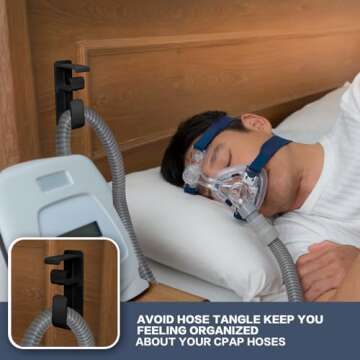 2PCS CPAP Hose Holder Hanger for Tangle-Free Sleep