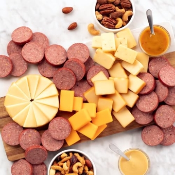 Gourmet Hickory Farms Meat and Cheese Gift Basket Set