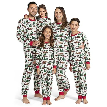 Family Matching Christmas PJs for All Ages - 100% Cotton