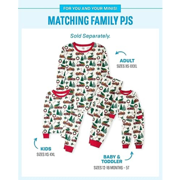 Family Matching Christmas PJs for All Ages - 100% Cotton