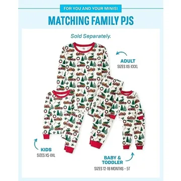 Family Matching Christmas PJs for All Ages - 100% Cotton