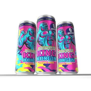 King Kongin Energy Drink, 12 Pack of 12 oz