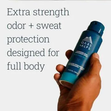 Oars + Alps Spray Deodorant for Men and Women, Aluminum Free Deodorant and Full Body Spray, Fresh Ocean Splash