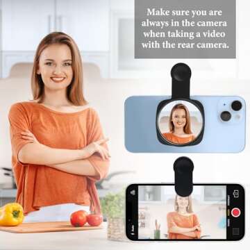 Capture Perfect Photos with Rear Camera Selfie Mirror