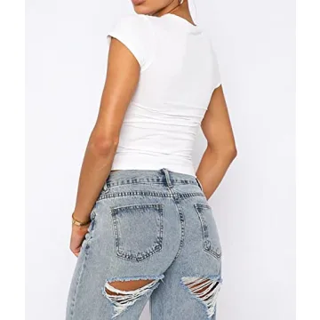 BAIGRAM Women’s Slim Fit Crop Top Tee Shirt for Every Occasion