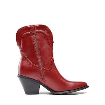 DREAM PAIRS Women's Cowboy Ankle Boots Stylish Design