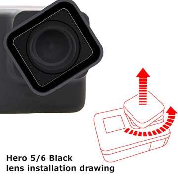High-Quality GOHIGH Lens Replacement for GoPro HERO5 HERO6