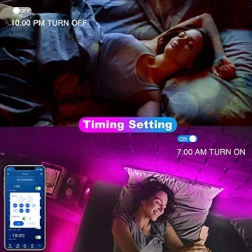 dalattin Led Lights for Bedroom 200ft, Smart Led Strip Lights with App Control Remote, RGB LED Light Strips, 24V Led Strip Lights for Room Decoration Party, Festival Decor(2 Rolls of 100ft)